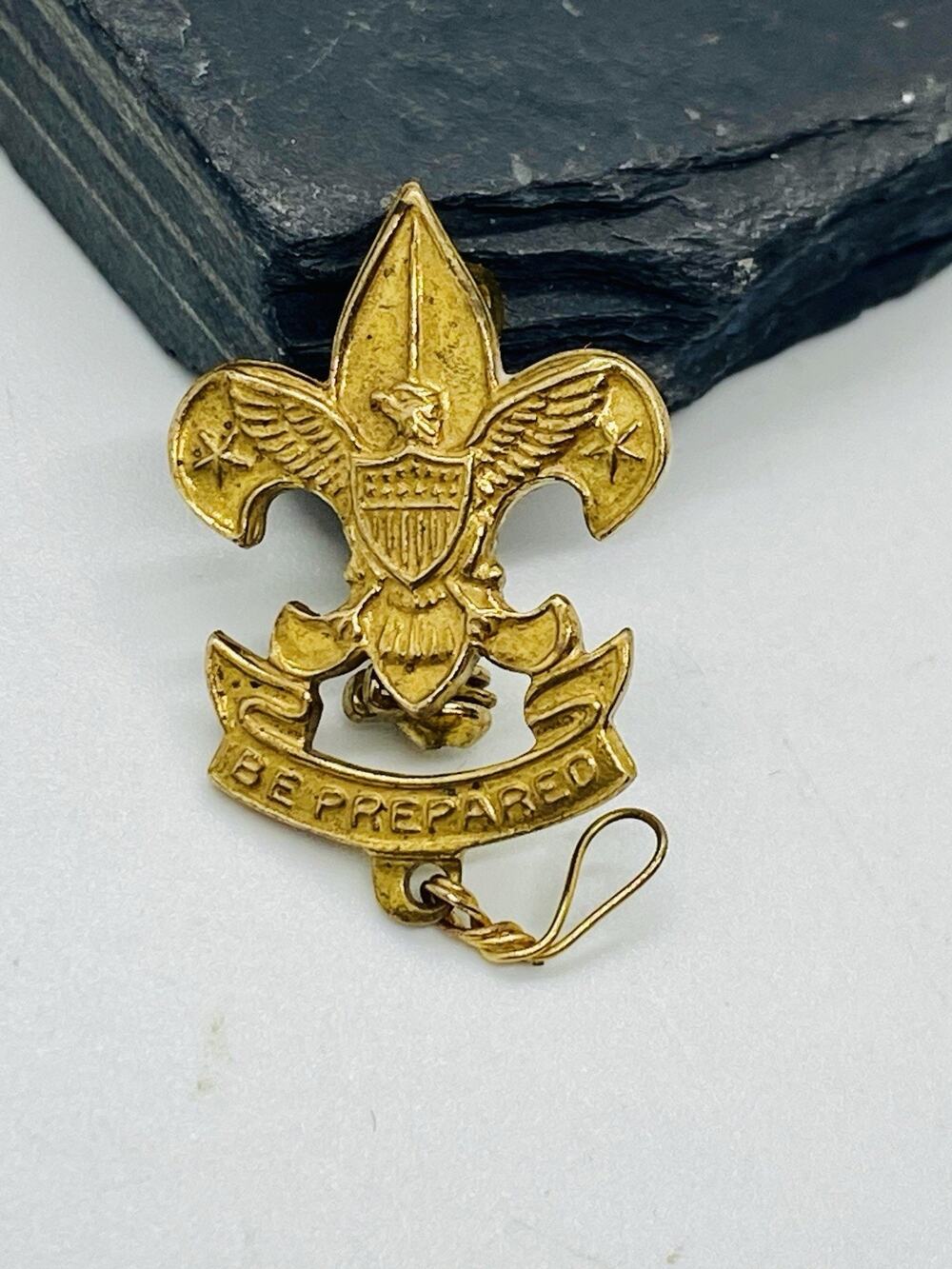 1940’s Vintage Boy Scouts of America Large First Class Rank Pin Excellent